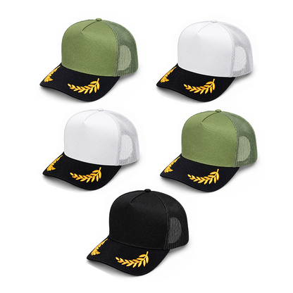 Paquete 5 gorras coronel con personalizado incluido