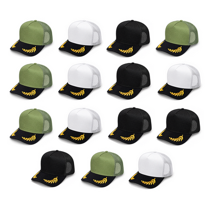 paquete de 15 gorras coronel con personalizado incluido
